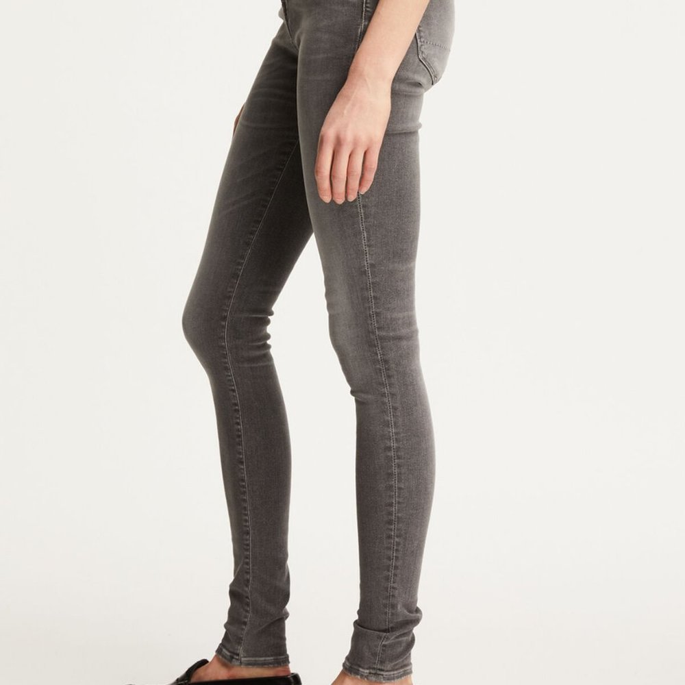 Denham Needle High-Rise Grey Jeans